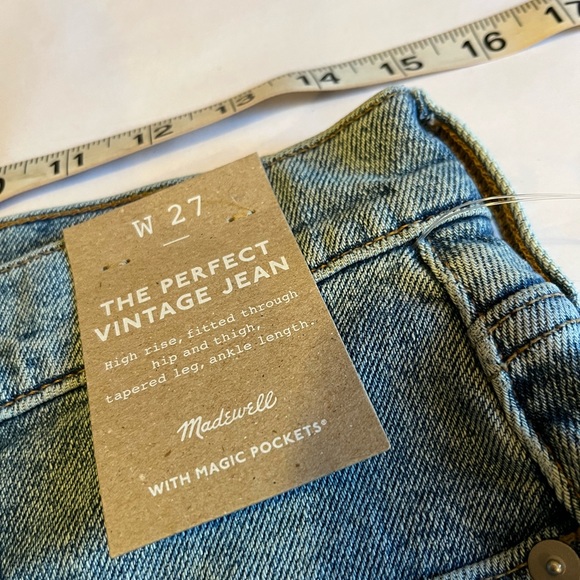 NWT Madewell The Perfect Vintage jeans size 27 - Picture 6 of 9